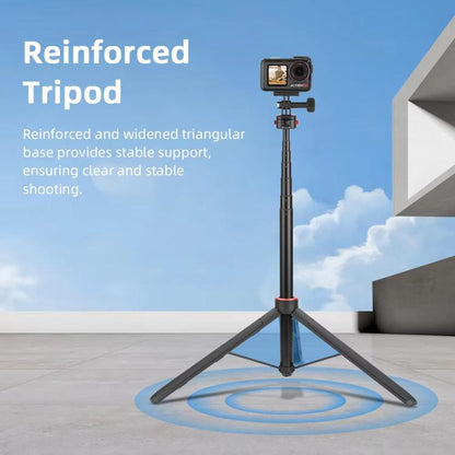 Flymile 1.63m Magnetic Quick-Release Tripod Selfie Stick for Action Cameras for Vlogging, Outdoor Sports, FLY018_2