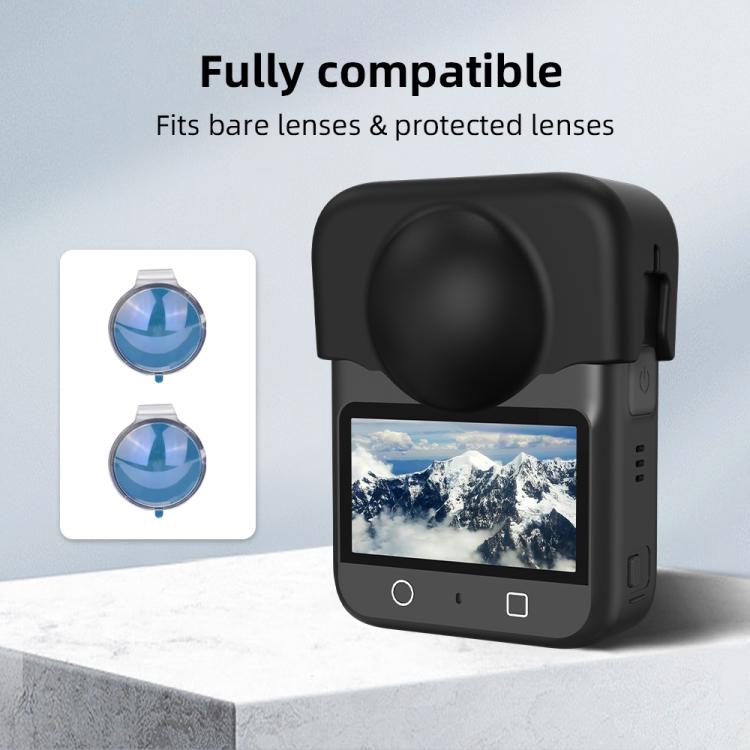 For DJI Osmo 360 Camera Silicone Lens Cap Dustproof & Anti-Scratch Lens Cover Protector