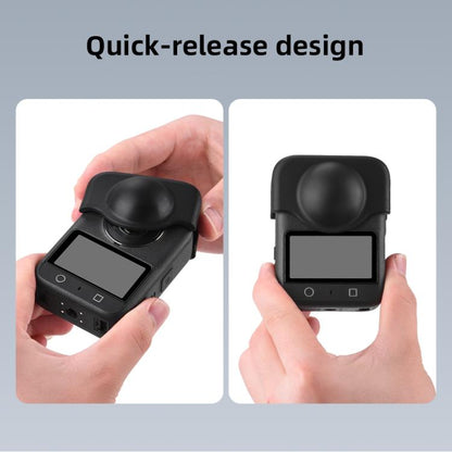 For DJI Osmo 360 Camera Silicone Lens Cap Dustproof & Anti-Scratch Lens Cover Protector