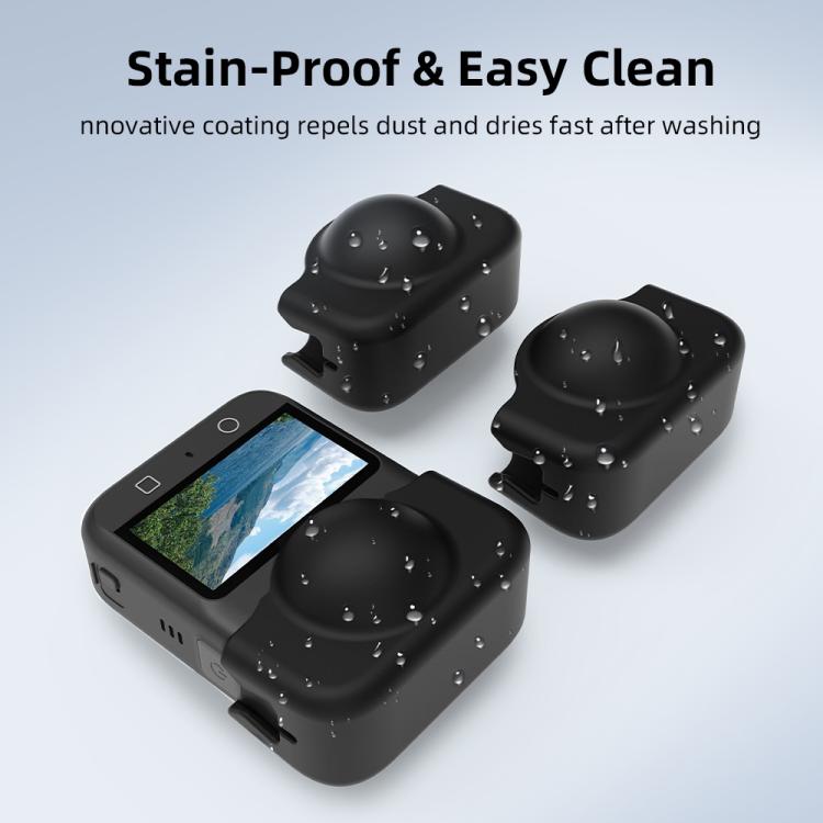 For DJI Osmo 360 Camera Silicone Lens Cap Dustproof & Anti-Scratch Lens Cover Protector