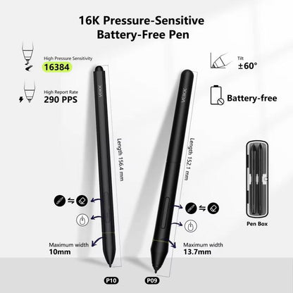 VEIKK VK1600 15.6 Inch Digital Drawing Screen Electronic Drawing Screen Compatible With Mobile Phone
