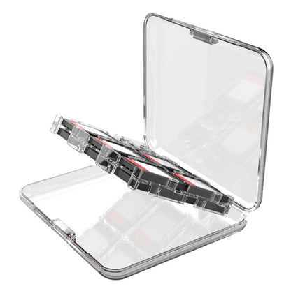 ipega Crystal Game Card Case For Nintendo Switch 2/Switch with 12 Game Card Slots Secure Locking Design, PG-SW2107