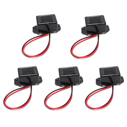 5pcs Active Mechanical Piezoelectric Rat Insect Repellent Buzzer, 3V, 6V, 9V, 12V, 24V