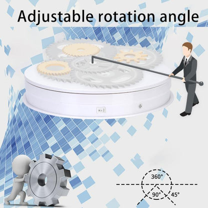 Remote Control Light Rotating Tray Still Life Display Adjustable Speed Brightness Jewelry Stand, 20cm White Base White Light Direct Plug, 20cm Black Base White Light Direct Plug, 20cm White Base Colorful Light Direct Plug...