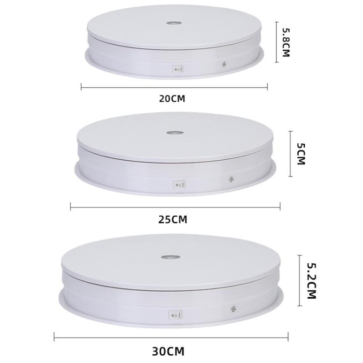Remote Control Light Rotating Tray Still Life Display Adjustable Speed Brightness Jewelry Stand, 20cm White Base White Light Direct Plug, 20cm Black Base White Light Direct Plug, 20cm White Base Colorful Light Direct Plug...