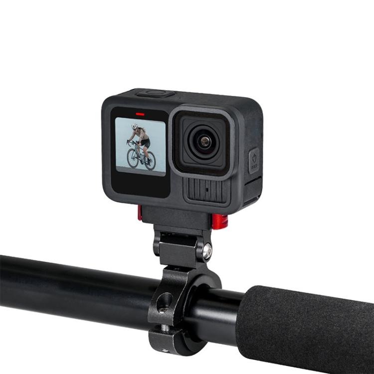 For GoPro HERO13 Black Action Camera Magnetic Quick Release Bike Mount Outdoor Cycling Tilt Shooting Bracket, 360 Degree Damping Rotary, 180 Degree Adjustable