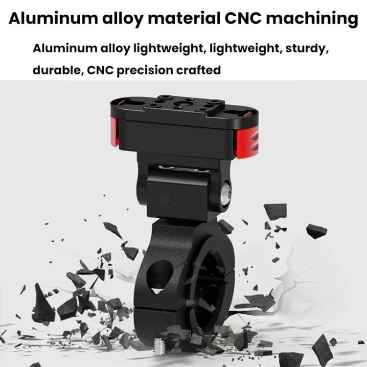 For GoPro HERO13 Black Action Camera Magnetic Quick Release Bike Mount Outdoor Cycling Tilt Shooting Bracket, 360 Degree Damping Rotary, 180 Degree Adjustable