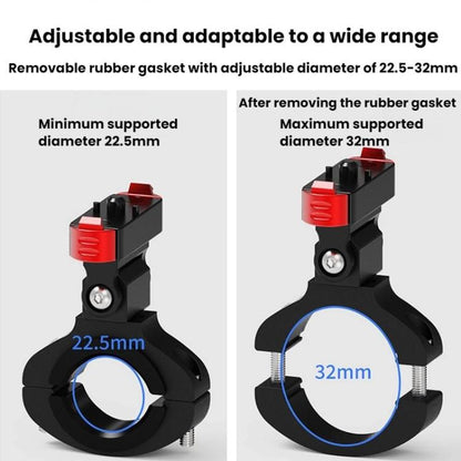 Action Camera Magnetic Quick Release Bike Mount, For GoPro HERO13 Black /12 Black /11 Black/10 Black/9 Black/8 Black, 360 Degree Damping Rotary, 180 Degree Adjustable