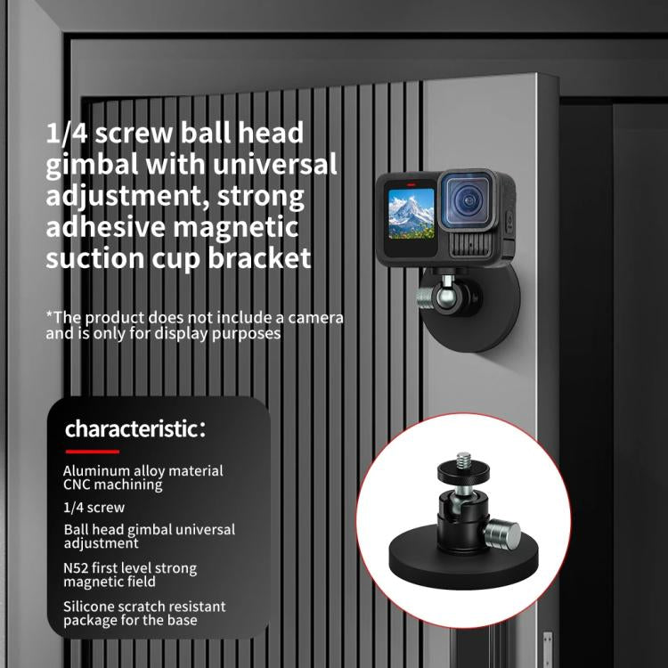 Magnetic Mount Snail Gimbal Adjustment Bracket, 1/4 Ball Head D66mm, 3 Card D66mm, One Click Clamping 3 Card D66mm, 1/4 Snail Ball Head D66mm, 17mm Ball Head D66mm, 1/4 Ball Head D43mm