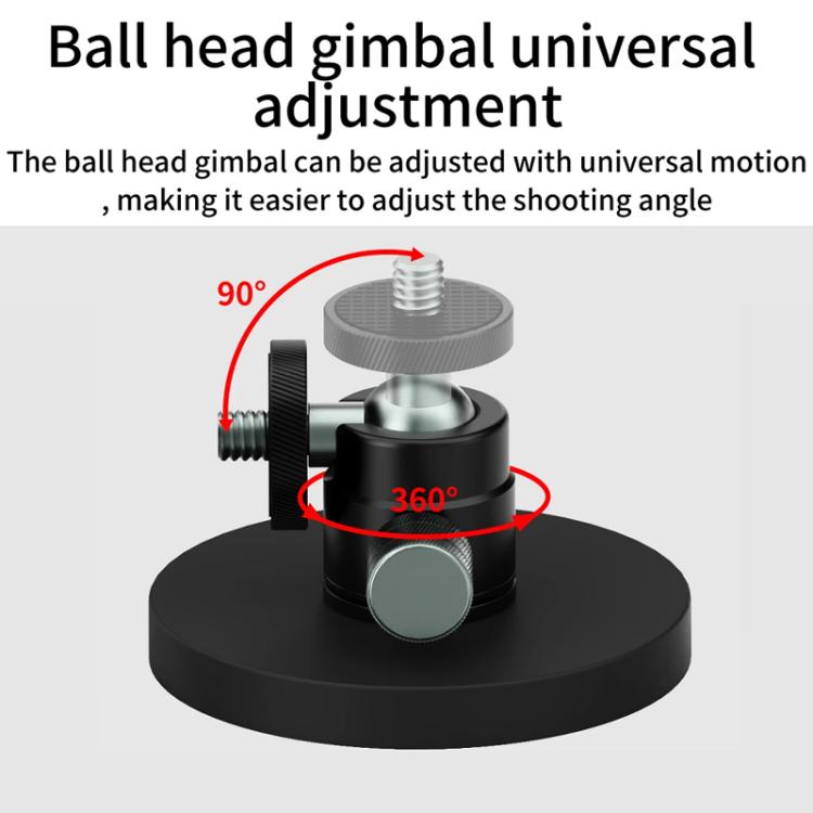 Magnetic Mount Snail Gimbal Adjustment Bracket, 1/4 Ball Head D66mm, 3 Card D66mm, One Click Clamping 3 Card D66mm, 1/4 Snail Ball Head D66mm, 17mm Ball Head D66mm, 1/4 Ball Head D43mm