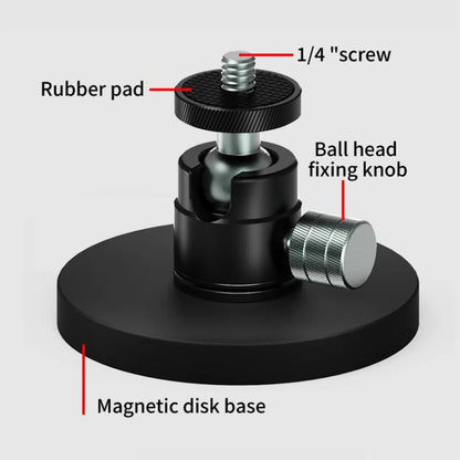 Magnetic Mount Snail Gimbal Adjustment Bracket, 1/4 Ball Head D66mm, 3 Card D66mm, One Click Clamping 3 Card D66mm, 1/4 Snail Ball Head D66mm, 17mm Ball Head D66mm, 1/4 Ball Head D43mm
