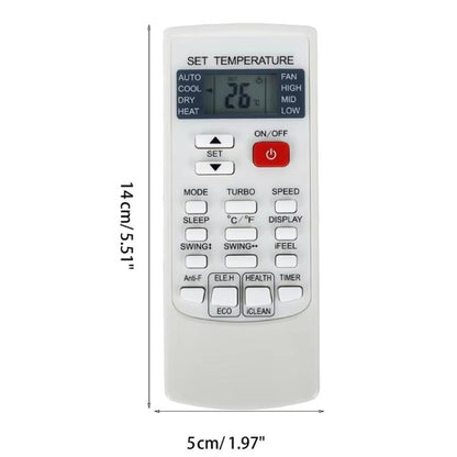 For AUX  Air Conditioner Remote Control YKRH102 YKR-H/102E