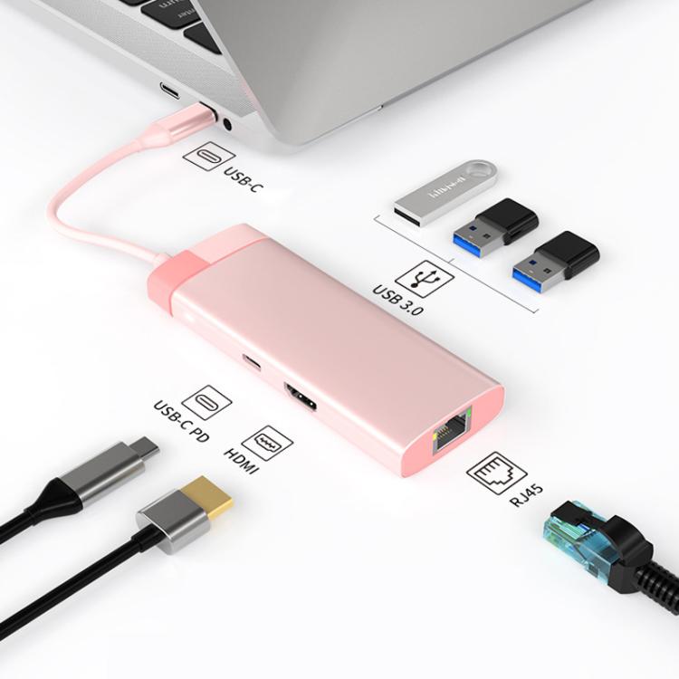 Metal Type-C Docking Station USB HUB Computer Multi Functional Expansion Dock, BS6A, BS10A, BS12A