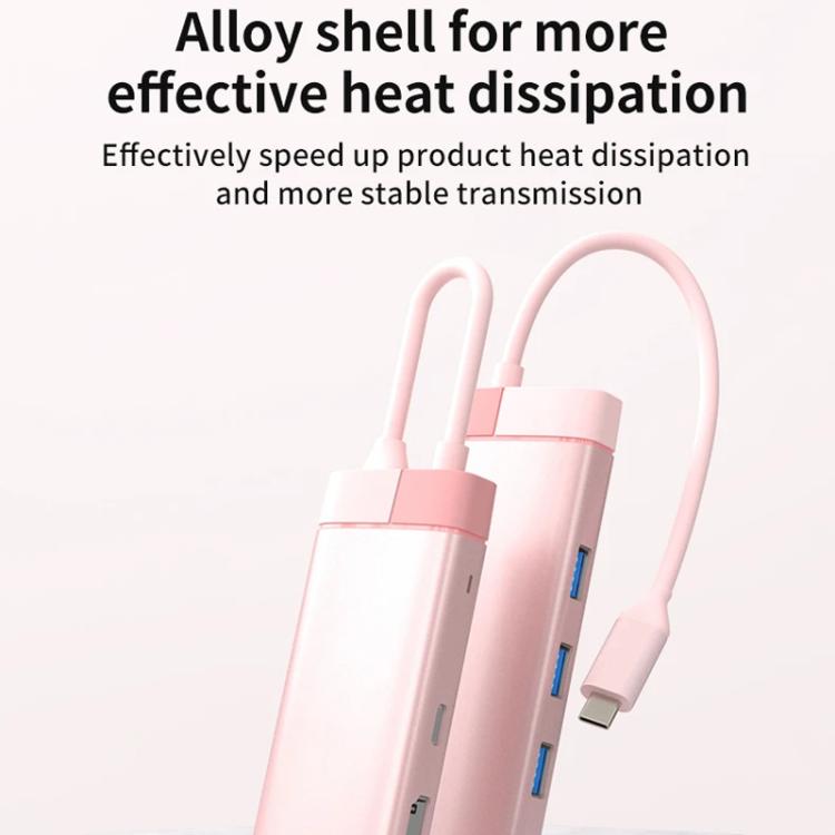 Metal Type-C Docking Station USB HUB Computer Multi Functional Expansion Dock, BS6A, BS10A, BS12A