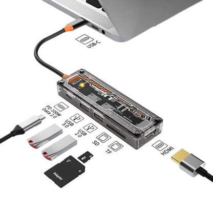 Type-C Docking Station USB HUB Multi Port Hub Computer Converter, SW6H, SW10V-PRO