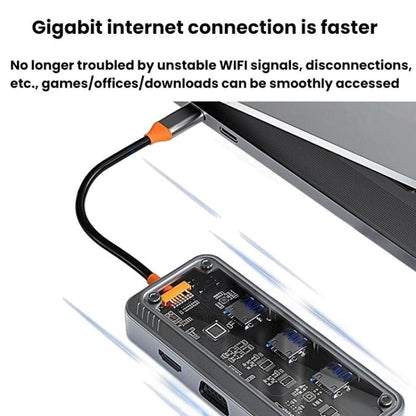 Type-C Docking Station USB HUB Multi Port Hub Computer Converter, SW6H, SW10V-PRO