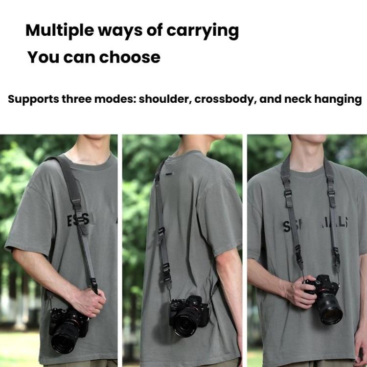 Cwatcun D213  Medium Universal Camera Shoulder Strap Matte Leather Quick Release Strap, D213