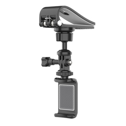 Car Sun Visor Bracket Panoramic Sports Camera Phone Vehicle Mount Base, With Phone Clip
