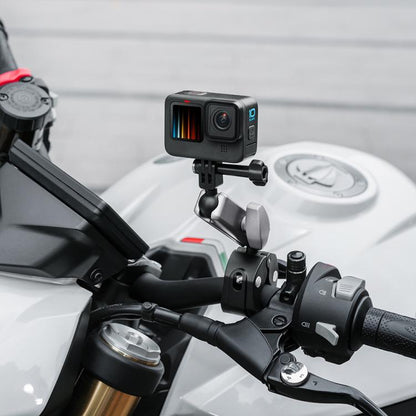 For GoPro / DJI / Insta 360 Action Cameras Cycling Bracket Bike Motorcycle Handlebar Mount, Standard 5 In 1, With 15cm Extension Rod