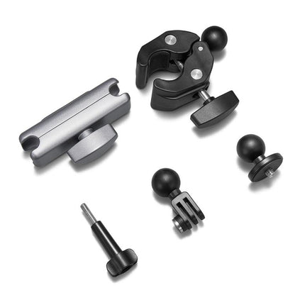 For GoPro / DJI / Insta 360 Action Cameras Cycling Bracket Bike Motorcycle Handlebar Mount, Standard 5 In 1, With 15cm Extension Rod