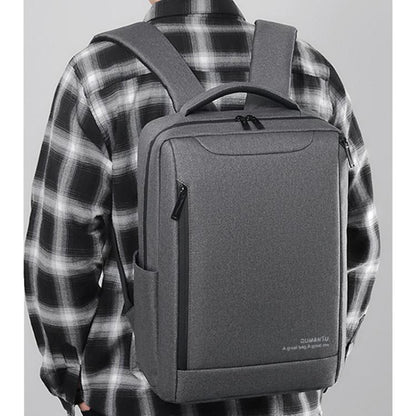 OUMANTU 2106-1 Lightweight Business Laptop Backpack Large Capacity USB Charging Daypack For Work, Travel, Gym