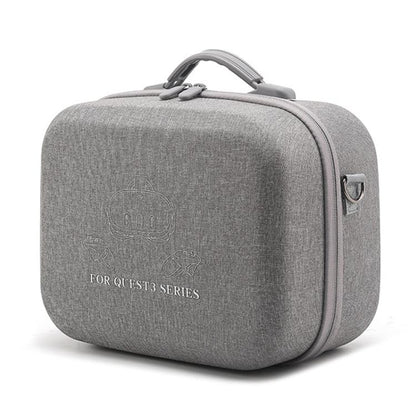 For Meta Quest 3 / 3S BKano Q3-002 VR Headset Console Storage Bag Shoulder Handheld Bag, Grey