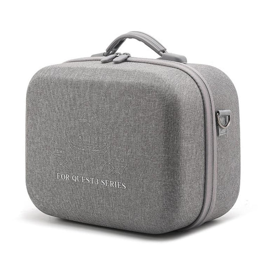 For Meta Quest 3 / 3S BKano Q3-002 VR Headset Console Storage Bag Shoulder Handheld Bag, Grey