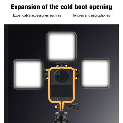 For DJI Osmo 360 Camera CQT Expansion Frame Anti-Scratch & Shockproof Protector, Ordinary Black, Ordinary Orange, Cold Shoe Black, Cold Shoe Orange