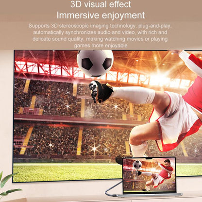 DP To HDMI 8K 60HZ HD Conversion Cable TV Computer Connection Conversion Monitor Projection Cable, 1m, 2m