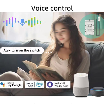 DIY-WT-09 20A Temperature Switch Smart Thermostat, Compatible With Google / Alexa / Yandex Alice / IFTTT, With 1m Temperature Sensor, With 2m Temperature Sensor, Humidity+1m Temperature Humidity Sensor