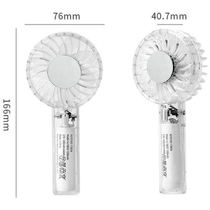 YL14 Transparent Handheld Fan USB Outdoor Portable Fan, YL14