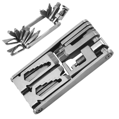 Bicycle 15 In 1 Repair Tool Chain Wrench, 15 In 1