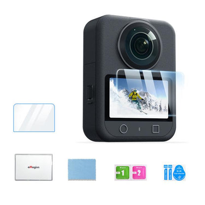 For DJI Osmo 360 Camera AMagisn HD Tempered Glass Screen Protector, 1 Set, 2 Sets