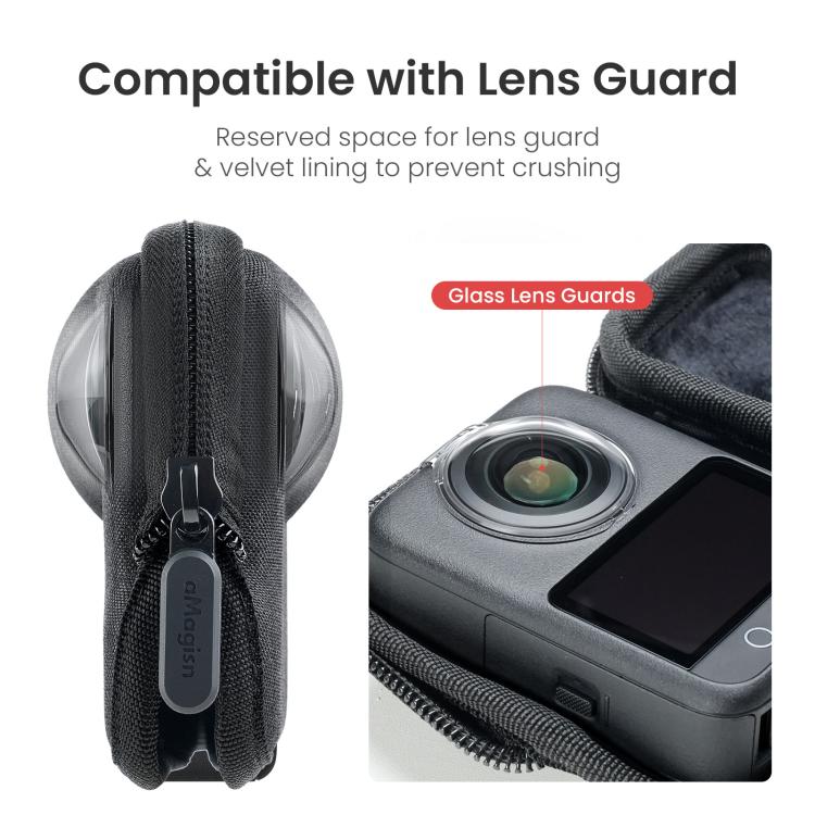 For DJI Osmo 360 Camera aMagisn Hard Shell Case Open-Access Charging Design, Body Case