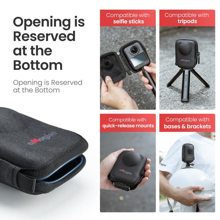 For DJI Osmo 360 Camera aMagisn Hard Shell Case Open-Access Charging Design, Body Case
