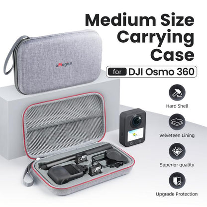 For DJI Osmo 360 aMagisn Mid-Size Storage Case Durable Organizer Bag With Detachable Inner Tray, Mid-Size
