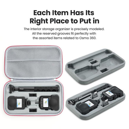 For DJI Osmo 360 aMagisn Mid-Size Storage Case Durable Organizer Bag With Detachable Inner Tray, Mid-Size