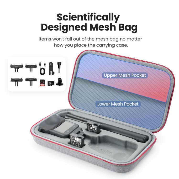 For DJI Osmo 360 aMagisn Mid-Size Storage Case Durable Organizer Bag With Detachable Inner Tray, Mid-Size