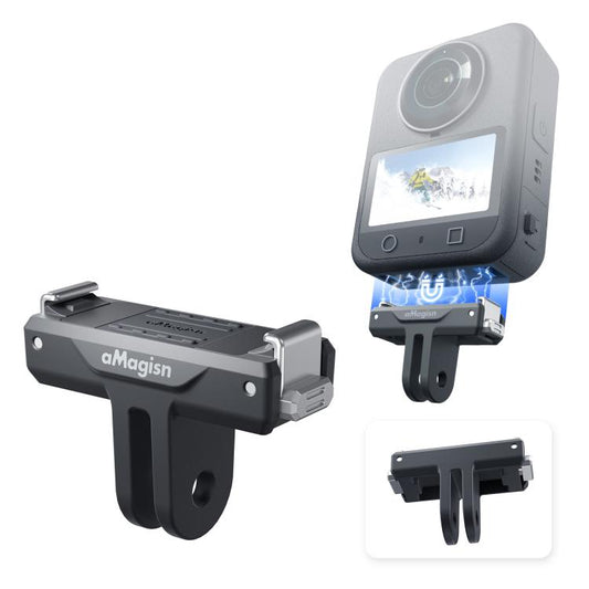 For DJI Osmo 360/Action 5 Pro/4/3 aMagisn Magnetic Quick-Release Adapter Plastic Snap-On Base, AA25