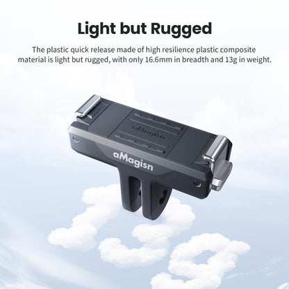 For DJI Osmo 360/Action 5 Pro/4/3 aMagisn Magnetic Quick-Release Adapter Plastic Snap-On Base, AA25