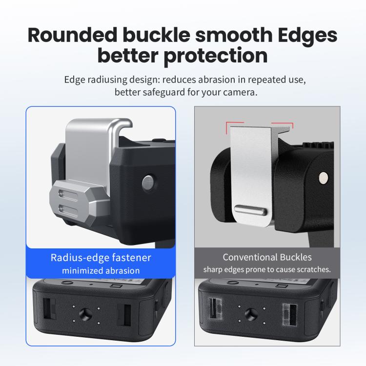 For DJI Osmo 360/Action 5 Pro/4/3 aMagisn Magnetic Quick-Release Adapter Plastic Snap-On Base, AA25