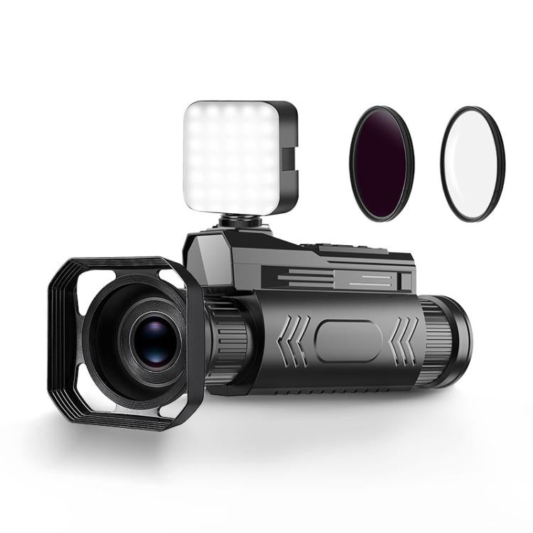 4K HD WiFi Night Vision Monocular 28X Zoom 64MP Infrared Hunting Telescope With No-Glow Recording & Animal Call Simulator, Standard, 4 In 1 Set