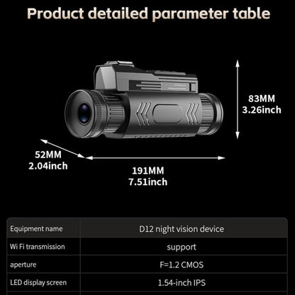 4K HD WiFi Night Vision Monocular 28X Zoom 64MP Infrared Hunting Telescope With No-Glow Recording & Animal Call Simulator, Standard, 4 In 1 Set