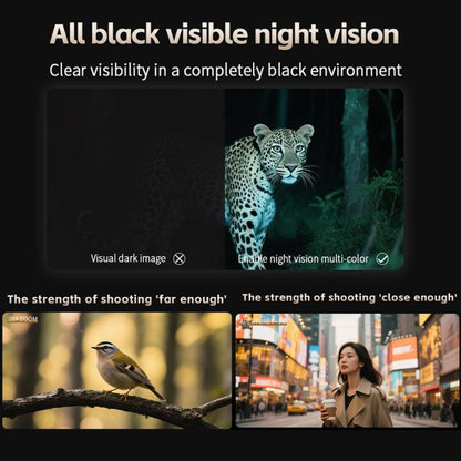 4K HD WiFi Night Vision Monocular 28X Zoom 64MP Infrared Hunting Telescope With No-Glow Recording & Animal Call Simulator, Standard, 4 In 1 Set