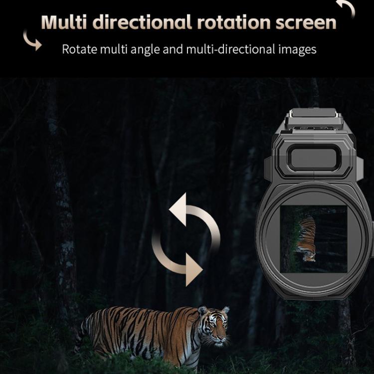 4K HD WiFi Night Vision Monocular 28X Zoom 64MP Infrared Hunting Telescope With No-Glow Recording & Animal Call Simulator, Standard, 4 In 1 Set