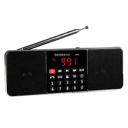 Retekess TR602 2 Band Bluetooth Radio MP3 Player, TR602