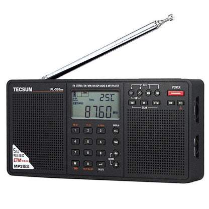 TECSUN PL-398MP Stereo Portable Full-Band Digital Tuning Radio Support SD Card Playback, PL-398MP