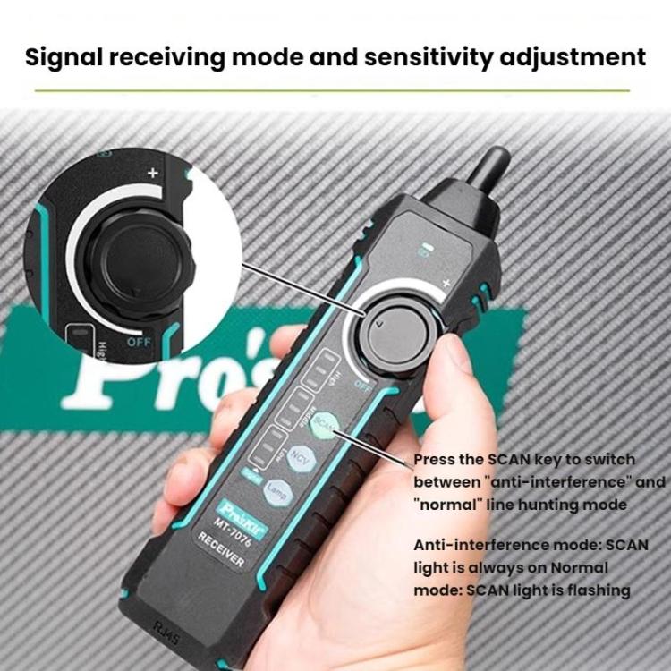 ProsKit MT-7076 LCD Anti-Interference Network Testing Cable Tracer, MT-7076