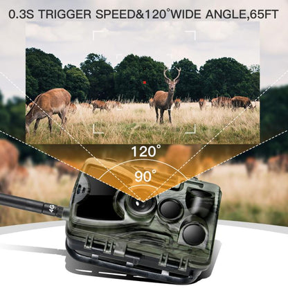 20MP 4G Message Outdoor Rain Fog Proof Infrared Tracking Hunting Camera, HC-801LTE