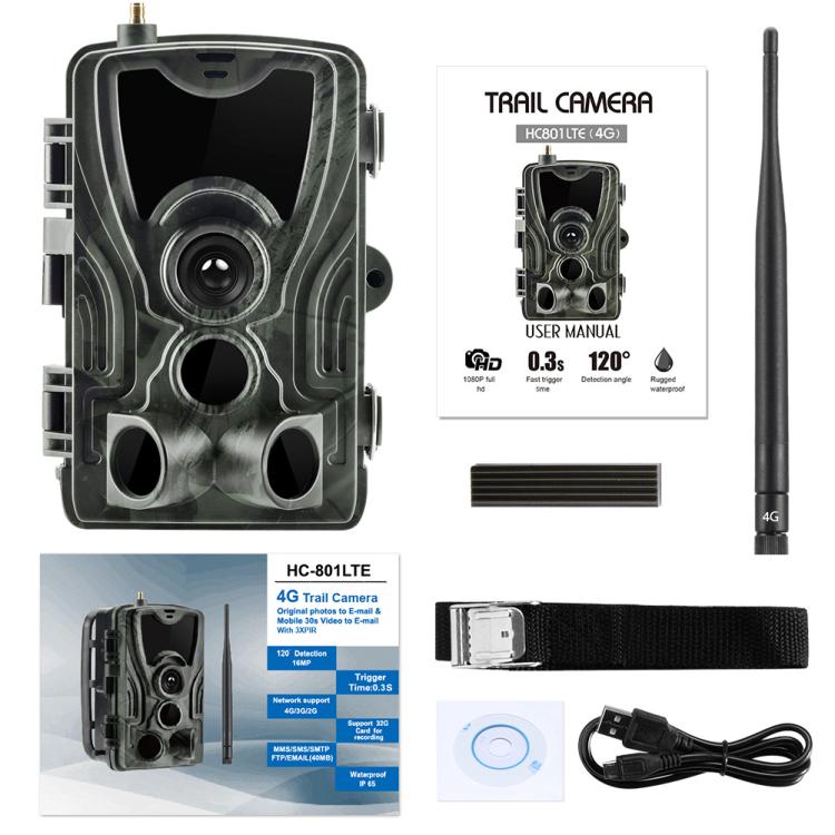 20MP 4G Message Outdoor Rain Fog Proof Infrared Tracking Hunting Camera, HC-801LTE